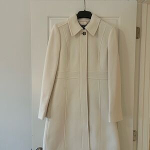 J. Crew Elegant Off-White Lady Coat